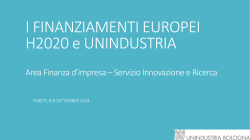 HORIZON 2020 - Farete - Unindustria Bologna