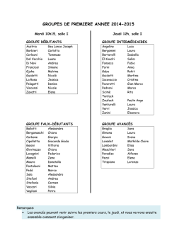 groupes 2014-2015