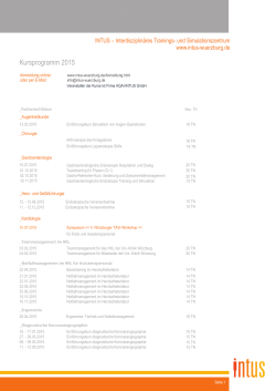 Kursprogramm 2015 - Intus
