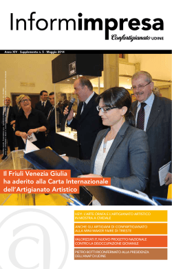 Il Friuli Venezia Giulia ha aderito alla Carta Internazionale dell