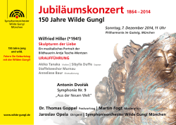 Jubiläumskonzert - Wilde Gungl e.V.