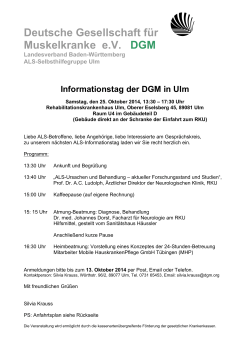 Informationstag der DGM in Ulm