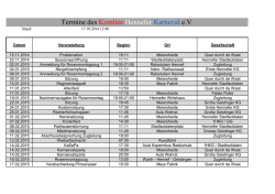 Termine des Komitee Hennefer Karneval e.V.