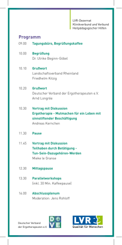 Programm (PDF, 101 KB) - Landschaftsverband Rheinland