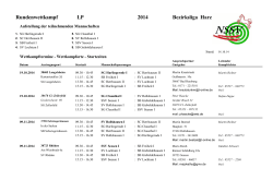 2014 Bezirksliga Harz Rundenwettkampf LP - SB Freiheit eV