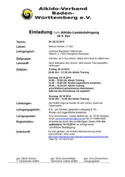 Landeslehrgang in Bietigheim mit Markus Hansen vom 24-26.10