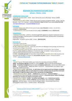 Manifestation Sor Agout - 1 trimestre 2015 - PDF