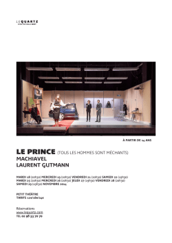 le prince (tous les hommes sont méchants) machiavel
