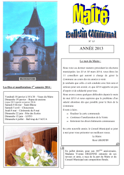 bulletin communal année 2013