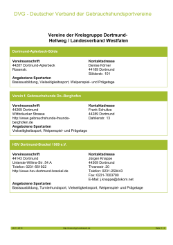 DVG - Deutscher Verband der Gebrauchshundsportvereine