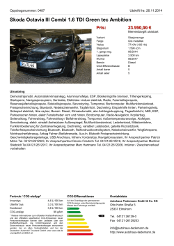 Skoda Octavia Combi 2.0 TDI DSG Scout Pris - Autohaus Tiedemann