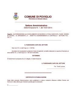 Incarico a dipendente pubblico con Det. 1 2014