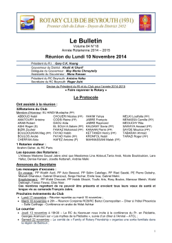 Le Bulletin - District 2452