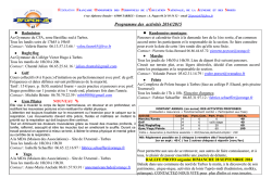Programme des activités 2014/2015 - SNUipp
