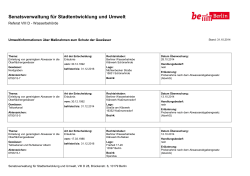 Senatsverwaltung für Stadtentwicklung und Umwelt | PDF