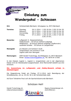 Wanderpokal-Schie&szlig;en B&auml;rnbach 2014