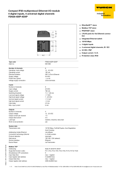 Compact IP20 multiprotocol Ethernet I/O module - TURCK