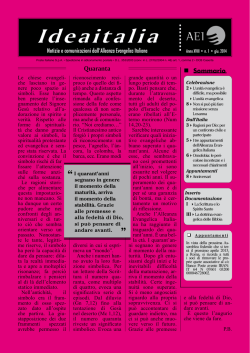 Ideait. n.1 / giugno - Alleanza Evangelica Italiana