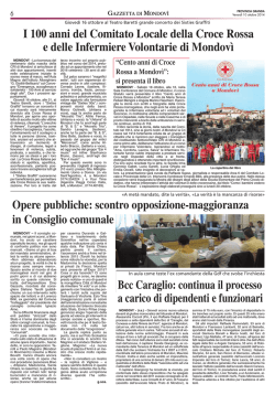 I 100 anni del Comitato Locale della Croce Rossa e delle
