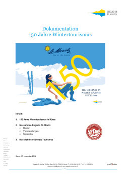 Dokumentation 150 Jahre Wintertourismus - Engadin St. Moritz