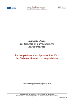 Partecipazione di una impresa ad