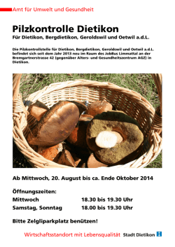 Pilzkontrolle Dietikon