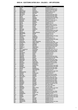 SDIS 44 - ELECTIONS CATSIS 2014 - COLLEGE 1