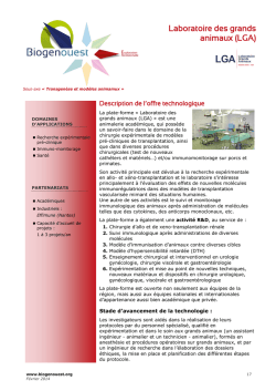 Laboratoire des grands animaux (LGA)