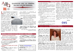 Gazette 2015 - Eiffel