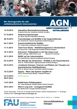 Programm WS 2014 - AGN