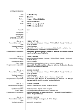 Documento allegato - Policlinico S.Orsola
