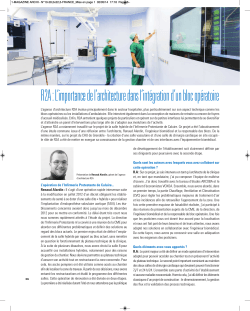Reportage ( PDF 280Ko ) - Architecture Hospitalière