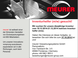 Inventurhelfer (m/w) gesucht!