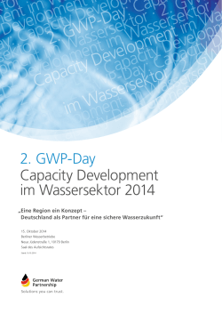 2. GWP Day - German Water Partnership