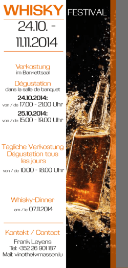 WHISKY FESTIVAL