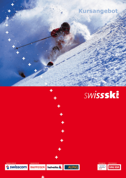 Offre de cours (700 KB) - Swiss-Ski