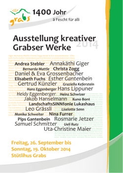 Ausstellung kreativer Grabser Werke - Kulturhirsch
