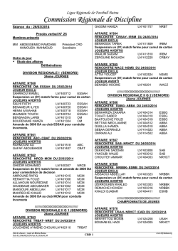 26.03.2014 - Ligue Régionale de Football Batna