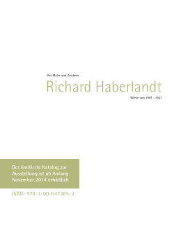 Download: Ank&uuml;ndigung und Inhalt als PDF - Home - Bernhard