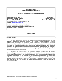 ECN-2050 Relations &eacute;conomiques internationales