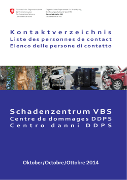 Schadenzentrum VBS - admin.ch