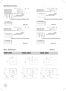 Qbig - Maßskizzen WME 3060 WME 309M WME 309R Serie A