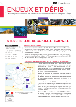 Sites chimiques de Carling et Sarralbe