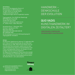 Programm - Bayerischer Kunstgewerbeverein e.V.