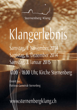 Download Flyer - SternenbergKlang