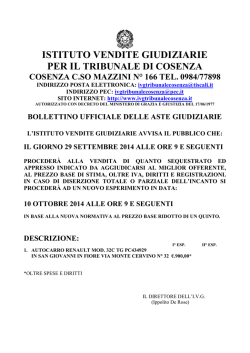 ISTITUTO VENDITE GIUDIZIARIE
