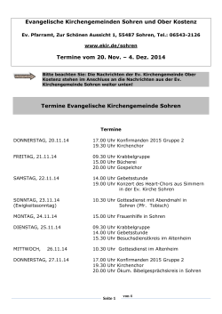 Aktuelle Termine (PDF in neuem Fenster) - Evangelische Kirche im