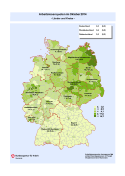 Landkarten und Eckwerte 10/2014 - Bundesagentur für Arbeit