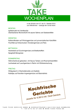 Wochenkarte - Take Food Service GmbH