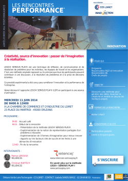 Programme - CCI du Loiret